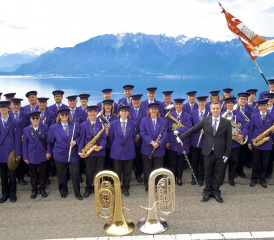 Le concours de marche du dimanche matin a été remporté par l’Harmonie d’Oron. PIERREALAIN.CAILLET.PHOTO
