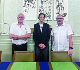Roland Mesot (à droite) a été nommé coprésident de l’Agglo-Rivelac. DR