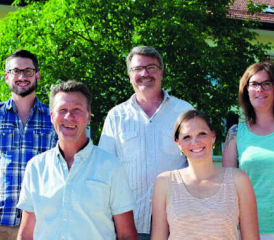 Philippe Alibert, 3e depuis la gauche, a annoncé sa décision de démissionner du Conseil communal pour le 28 février prochain. DR