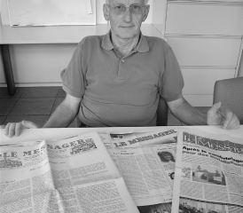 François Huwiler (ici en 2006, lors des 90 ans du Messager) incarne la troisième et dernière génération de la famille à avoir dirigé l’hebdomadaire de la Veveyse. FRÉDÉRIC HAUSAMMANN – ARCHIVE