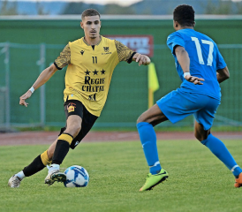 Alexandre Savary est le seul Châtelois à avoir trouvé le chemin des filets face au FC Collex-Bossy lors des deux dernières rencontres. CHARLY RAPPO – ARCHIVE