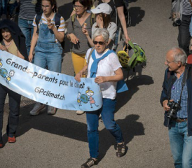 Les Grands-parents pour le climat lors d’une grève à Fribourg en 2019. CHARLY RAPPO – ARCHIVE