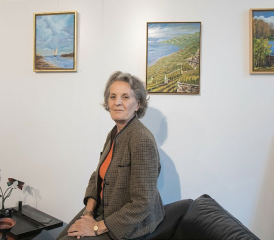 L’artiste d’Ecoteaux s’émeut des paysages alentour et des lumières au gré des saisons. RÉGINE GAPANY