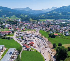 Le chantier du réaménagement de la gare de Châtel-St-Denis avance selon le calendrier établi. Ici, le 26 juin. JO BERSIER/TPF