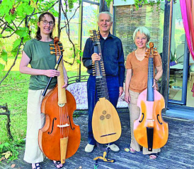Marie-Claire Bettens, Jonathan Rubin et Lisette Aubert feront vibrer les cordes de leurs instruments le samedi 13 août à la chapelle des Paccots. DR