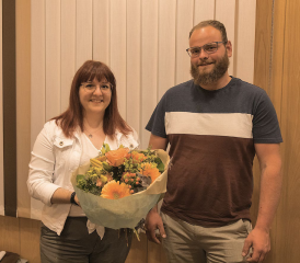 Ana Rita Domingues Afonso et Frank Burgy deviennent présidente et vice-président du Conseil général châtelois pour l’année à venir. RÉGINE GAPANY