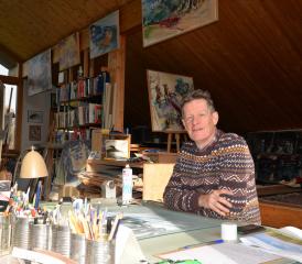 Andrew McGeachy dispose d’un atelier spacieux: environ 100 m2 entièrement dédiés à la création. CM