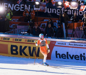 Alexis Monney s’est illustré en réalisant le meilleur temps lors du premier entraînement à Kitzbühel. CHLOÉ LAMBERT