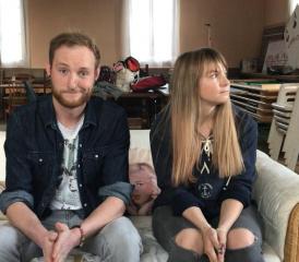 Hannelore Leemann (ici avec Dann Golay): «A force de travail sur le texte et sur mon jeu de comédienne, je prends de plus en plus de plaisir.» MÉLANIE THUILLARD