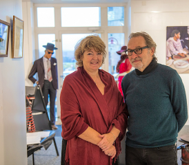 Brigitte Favez-Pittet et Claude Allasia se partagent l’espace de la galerie Aux Arts et Cetera jusqu’au 10 décembre. RÉGINE GAPANY