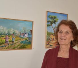 Jeanne Boilard Kuonen peignait déjà au Québec, d’où elle est originaire. Des méandres du St-Laurent, elle est passée aux rives du Léman. CM