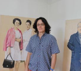 En plus de ses œuvres personnelles, Peggy Jault a réalisé avec ses élèves d’Oron-la-Ville trois œuvres dans l’un des appartements désormais vides. PHOTOS VJ