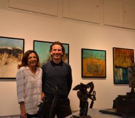 Pierrette Pilloud-Gilliéron et Timothée Peitrequin s’étaient déjà rencontrés, dans le cadre d’événements artistiques, avant de partager un même espace pour présenter leurs œuvres. CM