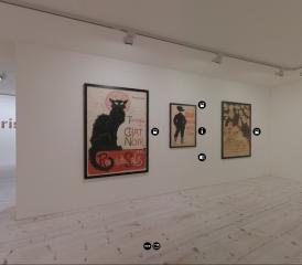 Grâce à la capture 360°, les visiteurs peuvent arpenter les couloirs de l’exposition Paris en fête et découvrir les œuvres depuis chez eux. GEOSUD/MUSÉE D’ART DE PULLY