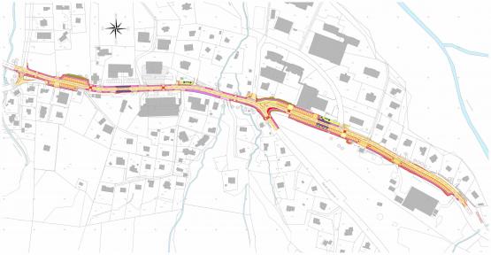 La traversée des Paccots va subir un lifting complet. La chaussée sera rénovée, des trottoirs seront réalisés, les arrêts de bus seront remis à neuf, les places de parc seront mieux délimitées et l’éclairage public sera adapté. COMMUNE DE CHÂTEL-ST-DENIS