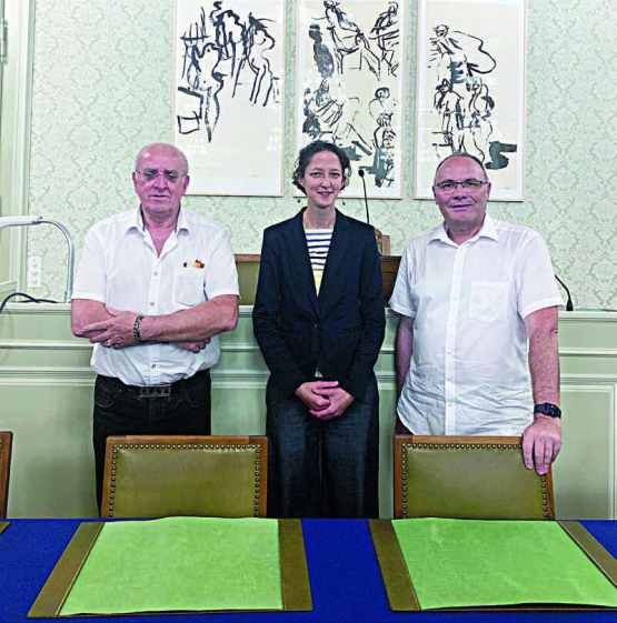 Roland Mesot (à droite) a été nommé coprésident de l’Agglo-Rivelac. DR