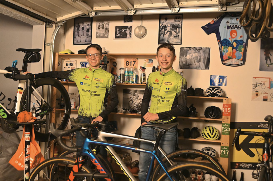 Thibault (à gauche) et Gauthier ont commencé à enchaîner les bons résultats, dès 2022 en U13, mais ont réalisé cette année leur saison la plus aboutie. VINCENT CAILLE