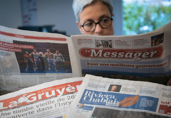 Avec la disparition du Messager, deux titres tentent d’occuper le terrain de la Veveyse: La Gruyère et Riviera Chablais Hebdo. ALAIN WICHT