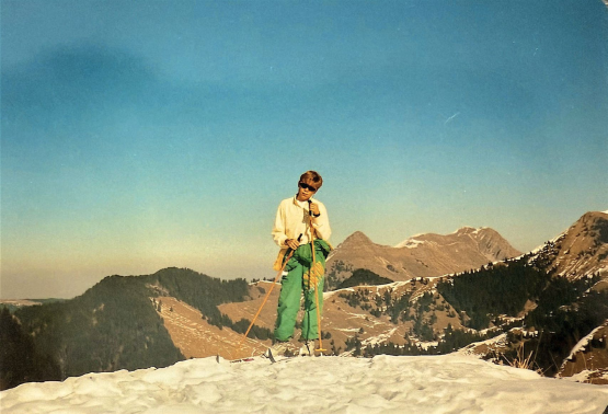 A ses 12 ans déjà, Pierre Monnard parcourait le Niremont à skis de fond. DR