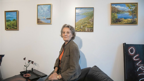 L’artiste d’Ecoteaux s’émeut des paysages alentour et des lumières au gré des saisons. RÉGINE GAPANY