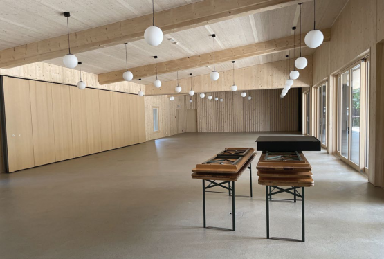 La Grange sublime se pare désormais d’un pavillon (photo) qui abrite notamment la buvette. S. GALTIER-GAUTHEY