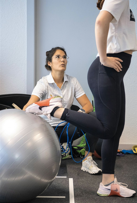 La carrière de la skieuse Audrey Chaperon a été scindée en deux avant qu’elle ne se reconvertisse en préparatrice physique. ANTOINE VULLIOUD - ARCHIVE