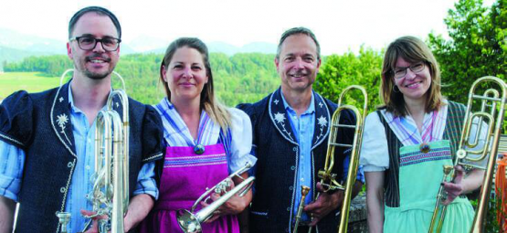 Luc Vuichard, Stéphanie Gremaud, Frédéric Prélaz et Maryline Guisolan recevront chacun une médaille pour leurs années de musique. DR