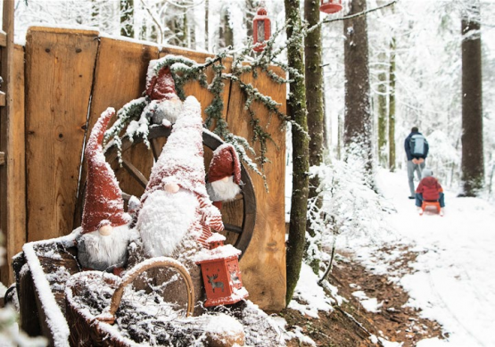 Jusqu’au 31 janvier, de nombreuses sculptures et décorations feront le bonheur des promeneurs et des familles. ANTOINE VULLIOUD