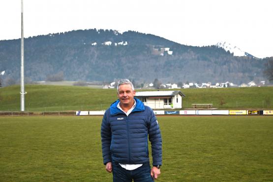 Avant de devenir président en 2015, Jean-François Pachoud a été capitaine du FC Châtel-St-Denis lors de la montée en Ligue nationale B en 1991. VINCENT CAILLE