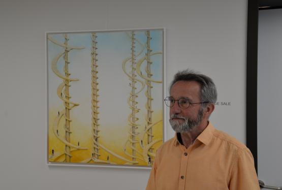 Elvio Ricca se considère comme un touche-à-tout. Bien que la majorité de ses tableaux soit peinte à l’huile, il s’essaie également à la gouache ou à l’acrylique. CM