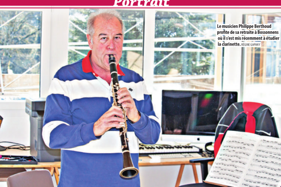 Le musicien Philippe Berthoud profite de sa retraite à Bossonnens où il s’est mis récemment à étudier la clarinette. RÉGINE GAPANY