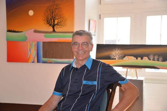 Marcel Dorthe: «L’art est un chemin, il faut toujours avancer et ne pas rester sur place, autrement on voit toujours le même paysage.» VJ