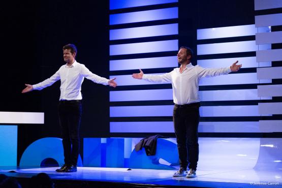 Marc Donnet-Monay et Yann Lambiel (à dr.) sont deux personnalités bien différentes au service d’une complicité commune. JÉRÉMIE CARRON