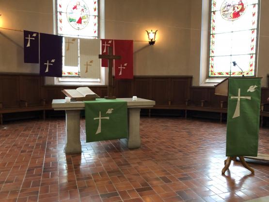 La paroisse protestante d’Oron-Palézieux a créé de nouveaux parements liturgiques. DR