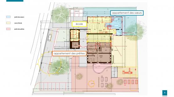 L’antenne vaudoise de la Fraternité sacerdotale Saint-Pie X veut transformer une vieille ferme au centre du village d’Essertes en un «prieuré-école». DUPONT ARCHITECTES