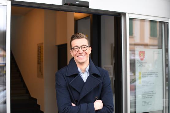 Elu dimanche, Romain Richard sera, à 33 ans, le plus jeune membre de la Municipalité d’Oron. DR