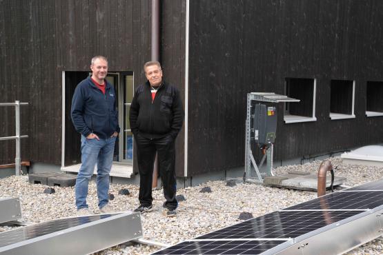 Les codirecteurs de Polybat Sébastien Cettou (à g.) et Didier Beuchat sont très satisfaits de la rénovation de leur centre de formation et de leur Eco Campus. CM